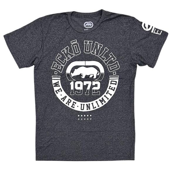 Ecko Unltd Men's T-Shirt Since 1972 Puff Print Short Sleeve Crewneck Tee - Picture 1 of 3